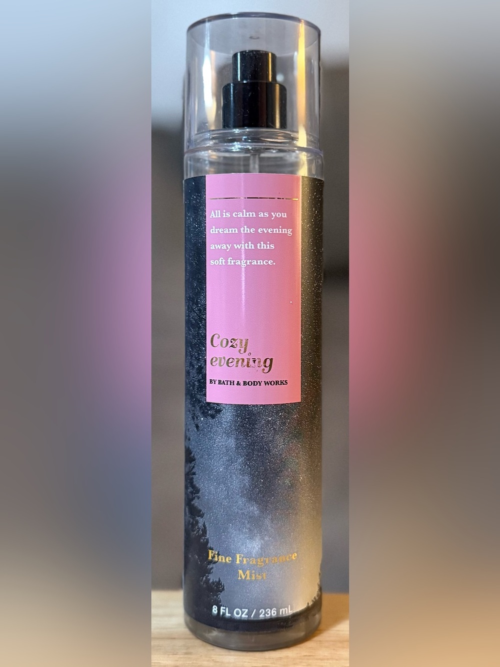 Bath & Body Works Cozy Evening Fine Fragrance Mist - Pink & Black